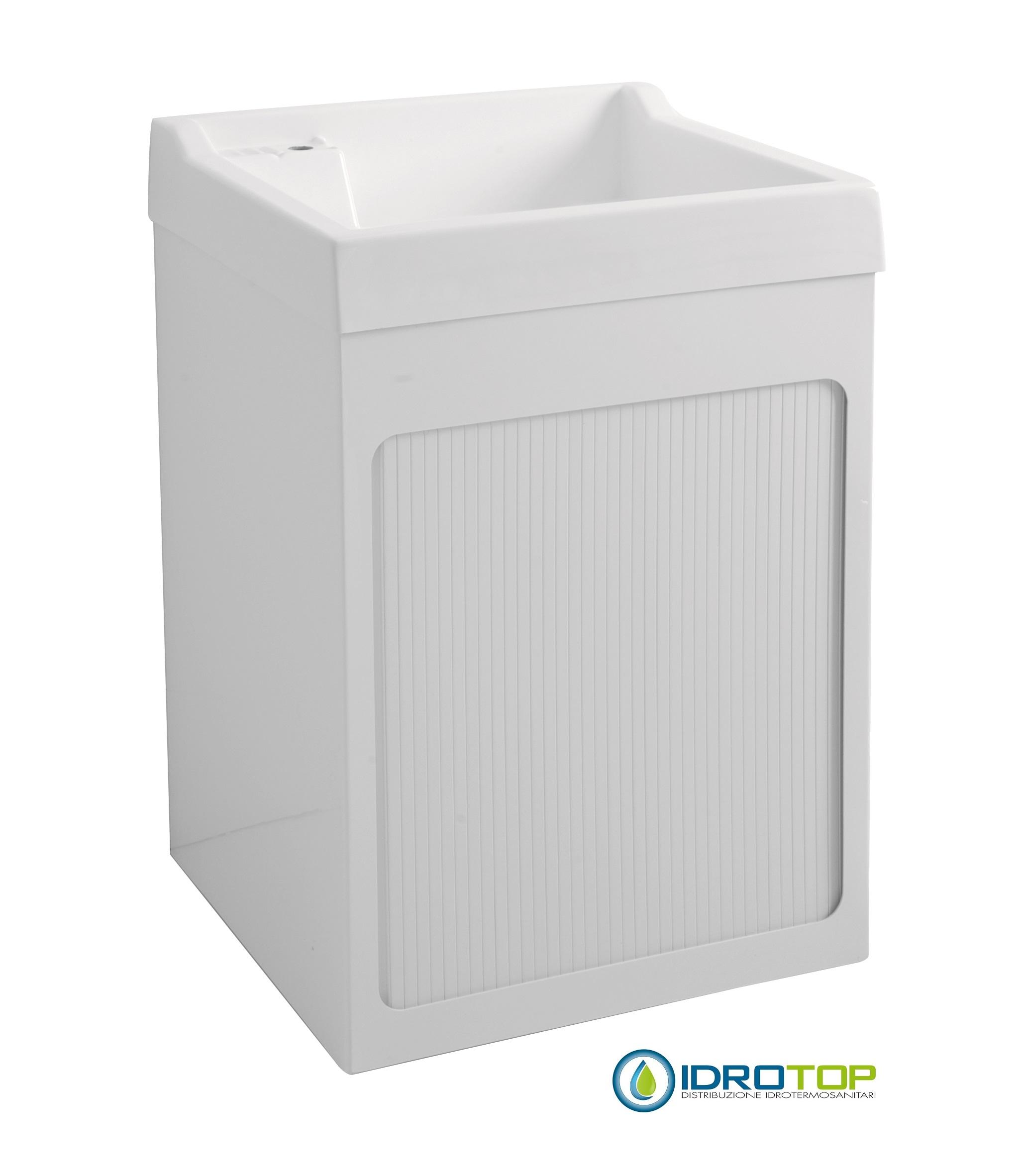 Mobile Lavabo Da Esterno.Mobile Per Esterno Lavacril On Con Vasca Singola E Box 72x68 Bianco