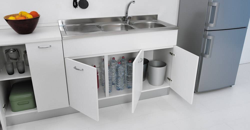 Lavello Cucina Con Mobile Usato.Sottolavello Mobile Per Cucina 120 X 60 Per Lavello Inox