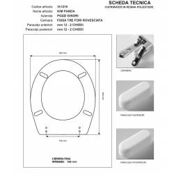 Copriwater Pozzi Ginori KIM VERDE R.G.  Cerniera Cromo-Sedile-Asse Wc 